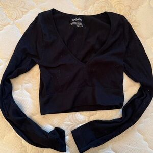 garage black crop top women’s